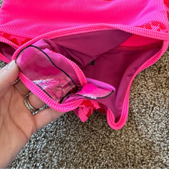 BEACH RIOT Hot Pink Leopard Print Bikini - Picture 3 of 7